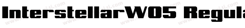 InterstellarW05 Regular Regular字体转换